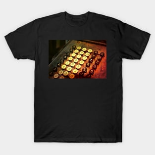 Antique Adding Machine Keys - photography T-Shirt